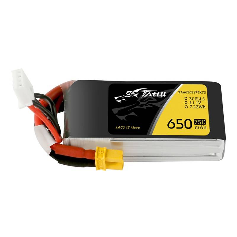 Baterie LiPo RC Tattu 650mAh, 11.1V, 3S, 75C