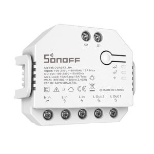 Releu smart SONOFF Dual R3 Lite, Wi-Fi, 2 canale