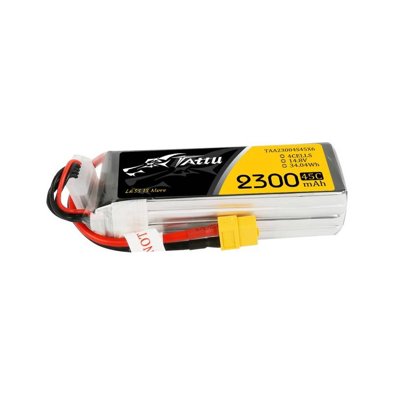Baterie LiPo RC Tattu 2300mAh, 14.8V, 4S, 75C, XT60