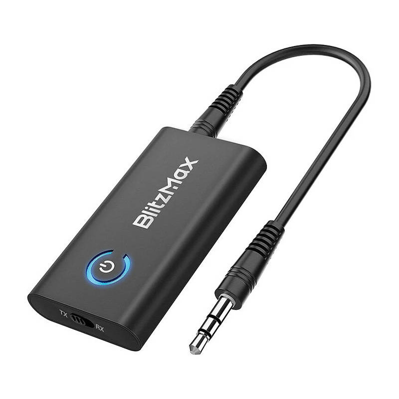 Transmițător receptor Bluetooth BlitzMax BT05, Bluetooth 5.2, aptX
