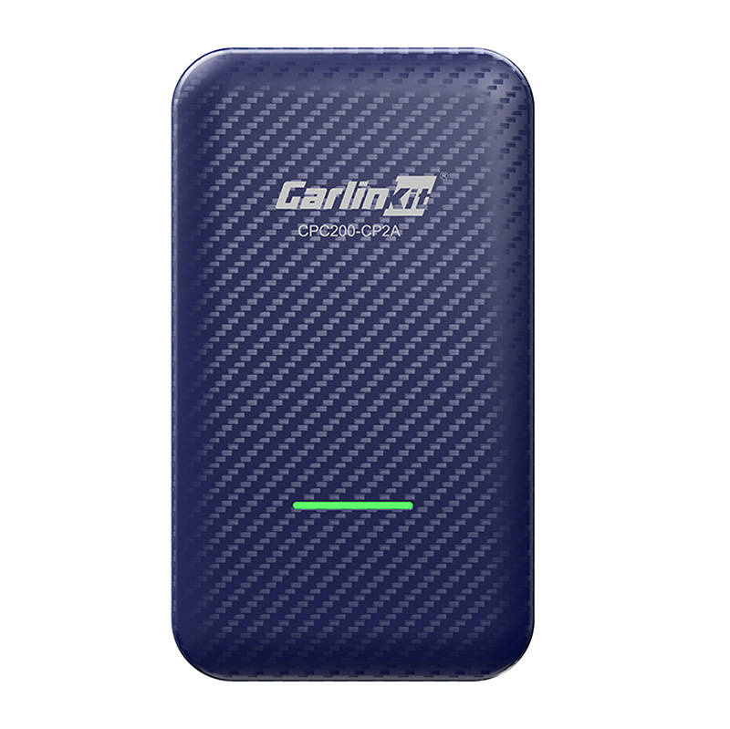 Adaptor CarPlay wireless Carlinkit CP2A pentru Apple CarPlay și Android Auto, albastru