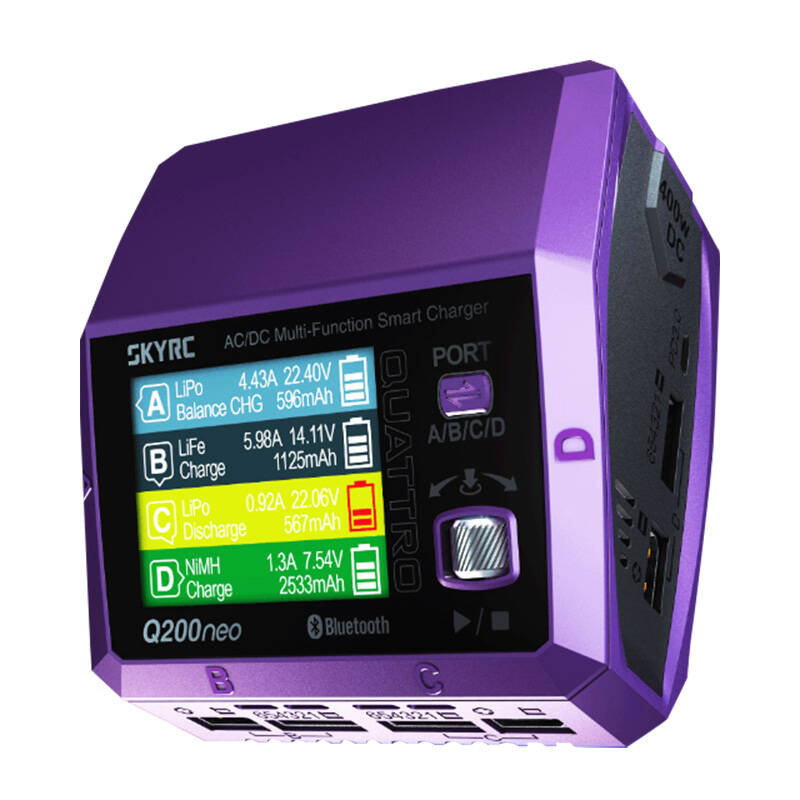 Încărcător acumulatori RC SkyRC Q200neo, multiport, pentru baterii RC