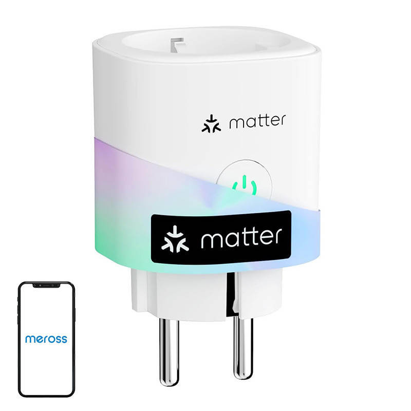 Priză inteligentă Meross MSS315, Matter, monitorizare consum