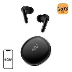 Căști true wireless QCY T13 ANC2, ANC, Bluetooth 5.3, negre