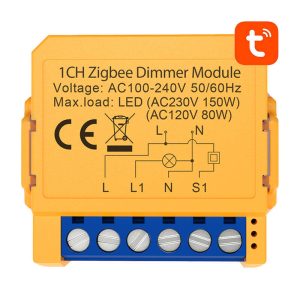 Modul smart pentru întrerupător Avatto ZDMS16-2, Zigbee, 2 canale