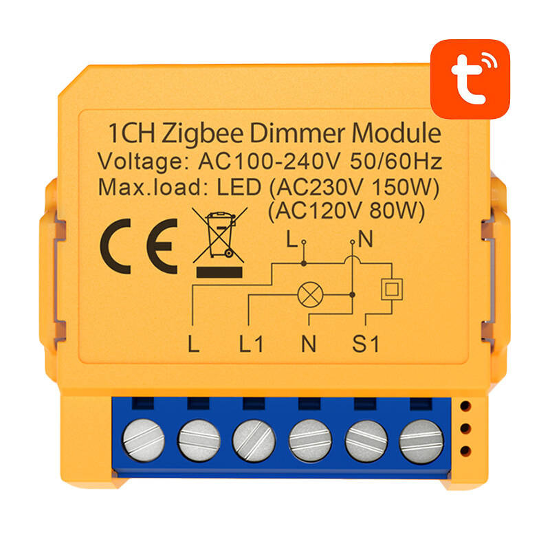 Modul smart pentru întrerupător Avatto ZDMS16-1, Zigbee, 1 canal