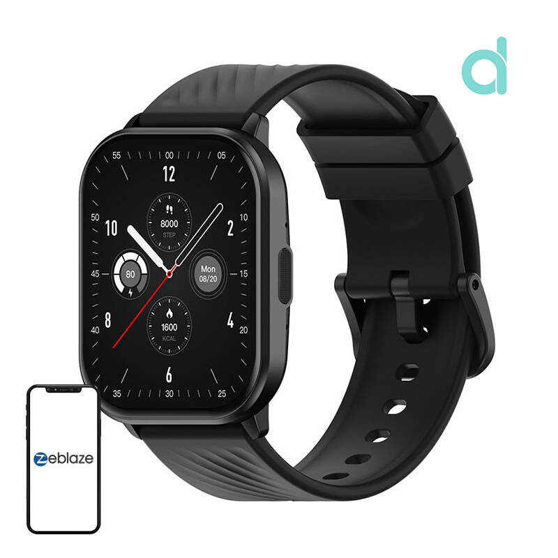 Smartwatch Zeblaze GTS 3, ecran 2.03 inch, negru