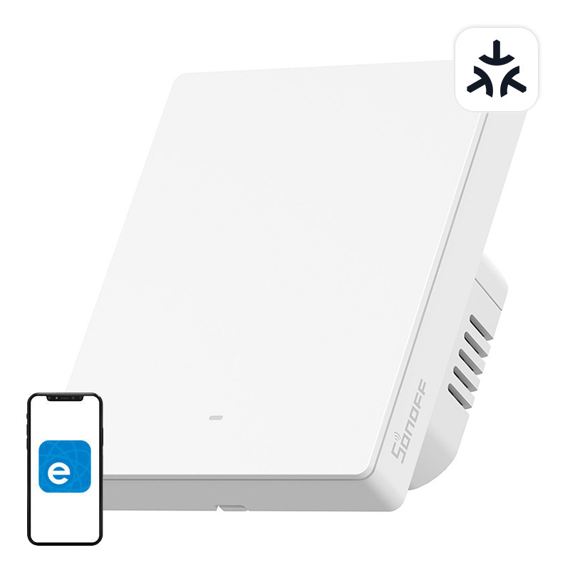 Întrerupător smart SONOFF M5-1C-80W Matter, 1 canal, alb