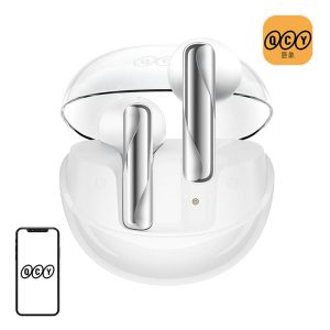 Căști wireless QCY AilyBuds Clear T32, TWS, albe