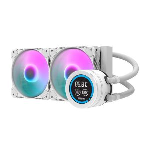 Cooler lichid Darkflash DN-D240, 240mm, alb