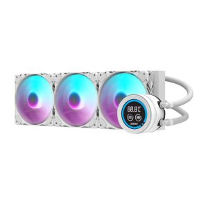 Cooler lichid Darkflash DN-D360, 360mm, alb