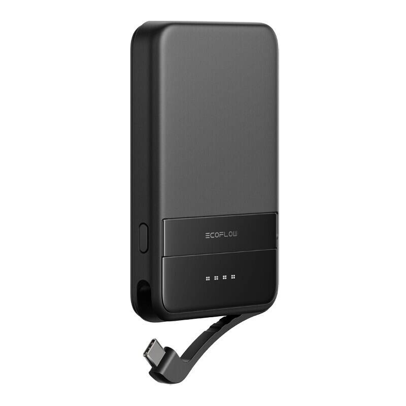 Powerbank magnetic EcoFlow RAPID, 5000mAh, Qi2 15W, negru