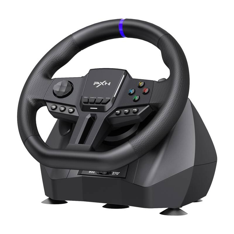 Volan gaming PXN V900 Gen2, cu pedale, pentru PC și console