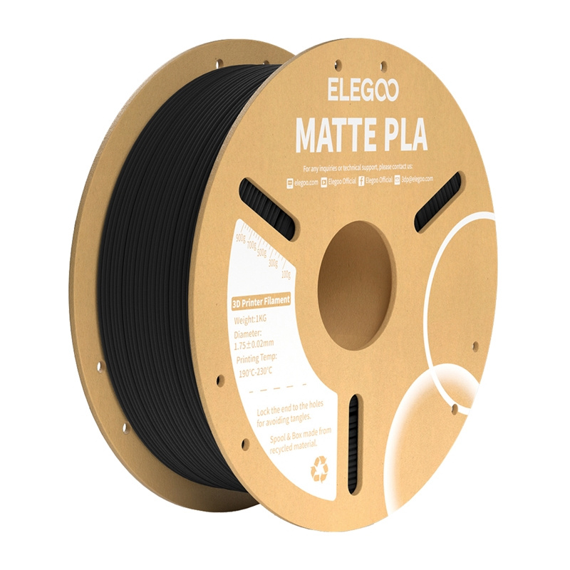 ELEGOO PLA Matte Filament (negru)