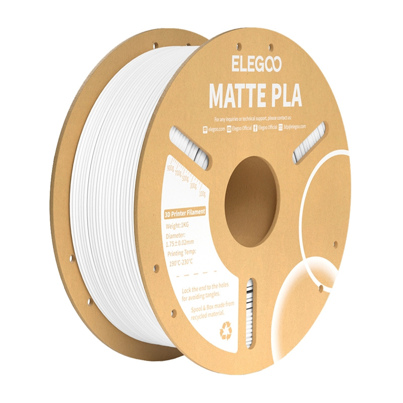 ELEGOO PLA Matte Filament (alb)