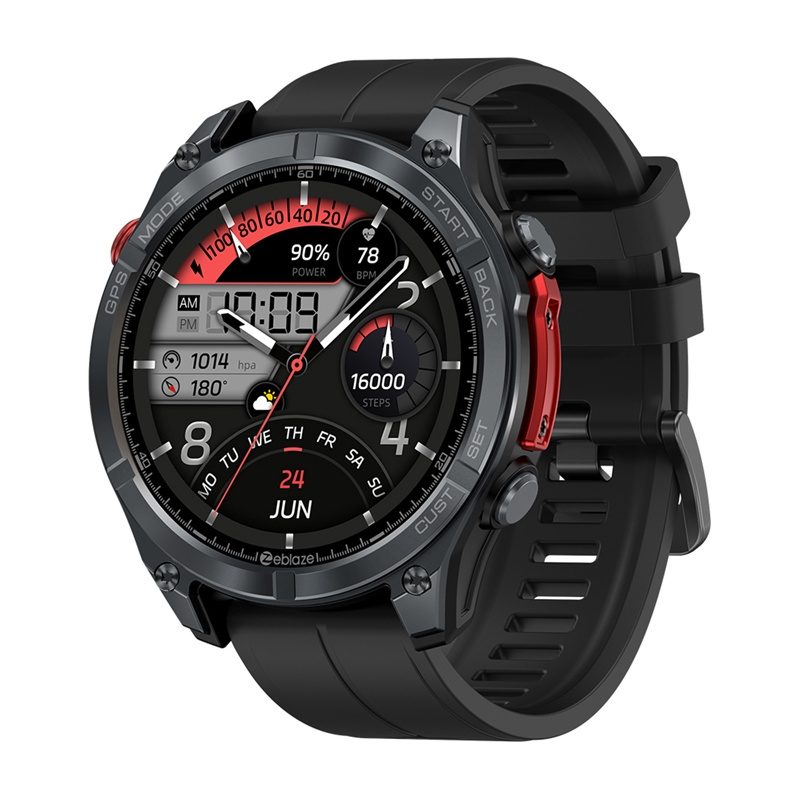 Smartwatch Zeblaze Stratos 4, negru