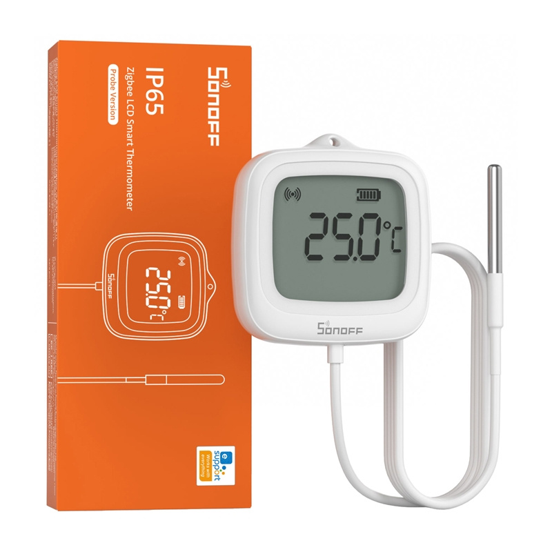 Senzor temperatură și umiditate SONOFF SNZB-02LD, Zigbee, LCD