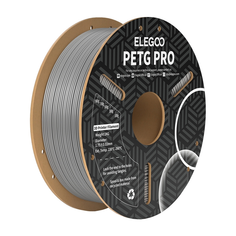 Filament 3D ELEGOO PETG Pro, 1.75 mm, 1 kg, gri