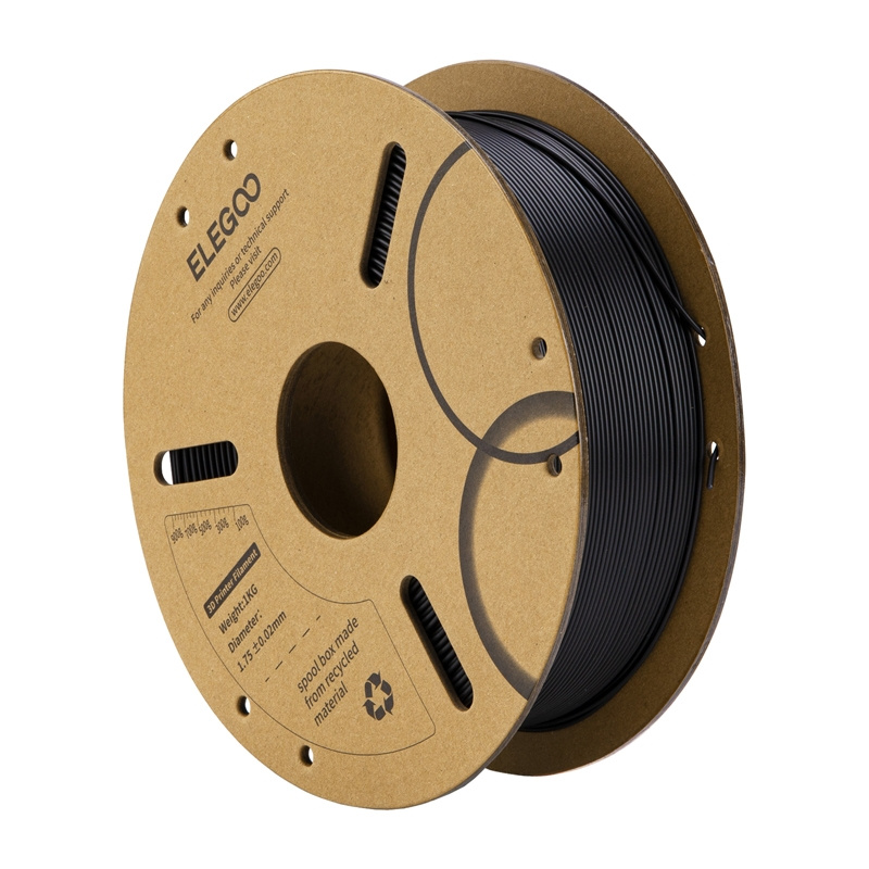 Filament 3D ELEGOO PLA, 1.75 mm, 1 kg, negru
