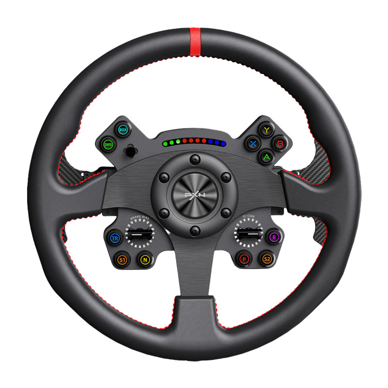 Volan gaming PXN WCS R2, 330 mm, USB, RGB, pentru PC