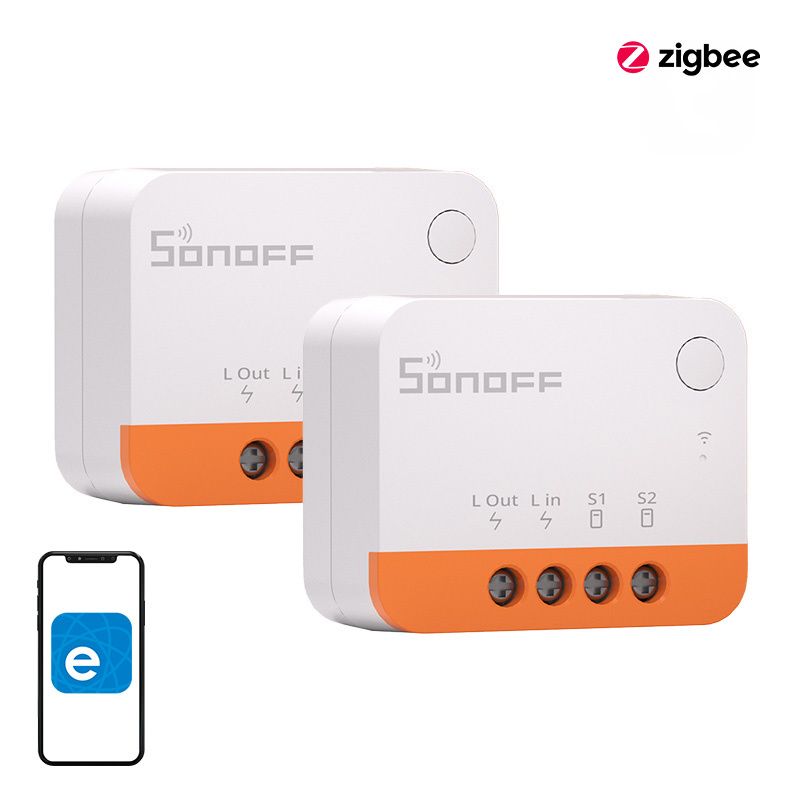 Mini întrerupător inteligent SONOFF ZBMINI, Zigbee, set 2 bucăți
