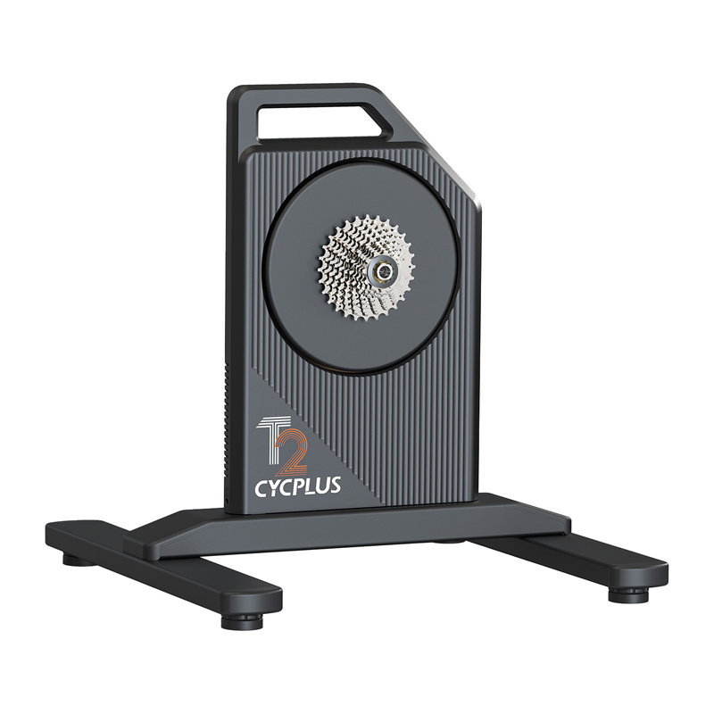 Trainer bicicletă smart Cycplus T2H cu transmisie directă, 2200W și simulare pantă 20%