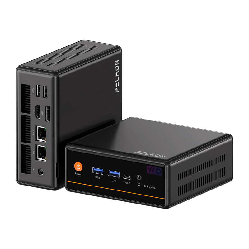 Mini PC Peladn WO4 cu AMD Ryzen 5 5600H, 16GB RAM, SSD 512GB și Wi-Fi 6