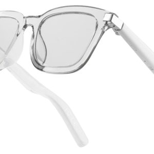 Ochelari smart COLMI G06 cu Bluetooth 5.2, sunet open-ear și reducere zgomot, transparenți