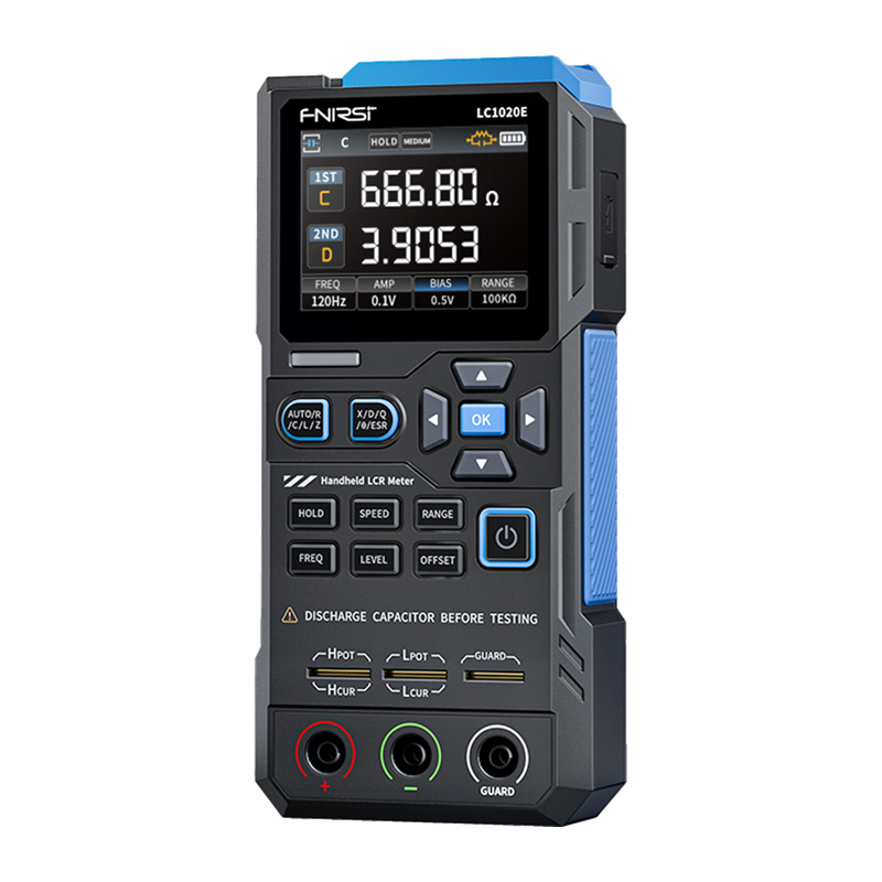 Tester LCR portabil FNIRSI LC1020E, recunoaștere automată componente