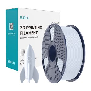 Filament 3D SUNLU PLA High-Speed, 1.75 mm, 1 kg, alb