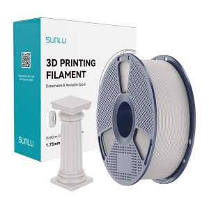 Filament 3D SUNLU PLA High-Speed Marble, 1.75 mm, 1 kg, gri deschis