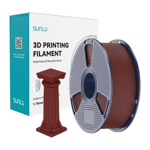 Filament 3D SUNLU PLA High-Speed Marble, 1.75 mm, 1 kg, roșu cărămiziu