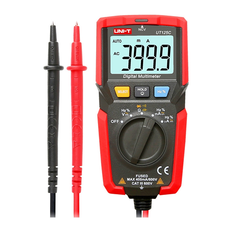 Multimetru digital de buzunar UNI-T UT125C, 600V, CAT III
