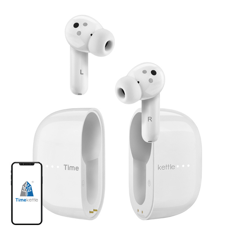 Căști de traducere TIMEKETTLE M3 Offline cu Bluetooth, ANC și 43 limbi, albe