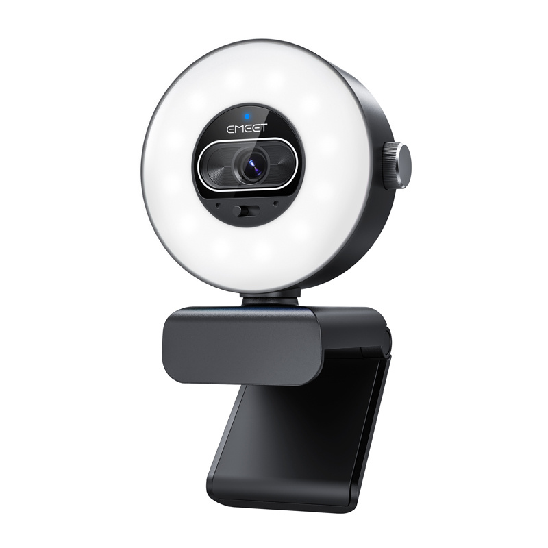 Cameră web EMEET SmartCam S600L 4K cu autofocus 0.2 s și lumină inelară