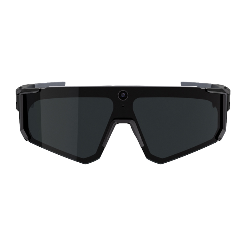 Ochelari smart sport COLMI V06 AI cu cameră 2K, Bluetooth și Wi-Fi, negri