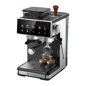 Espressor AMZCHEF CE-CM5560-SV, argintiu