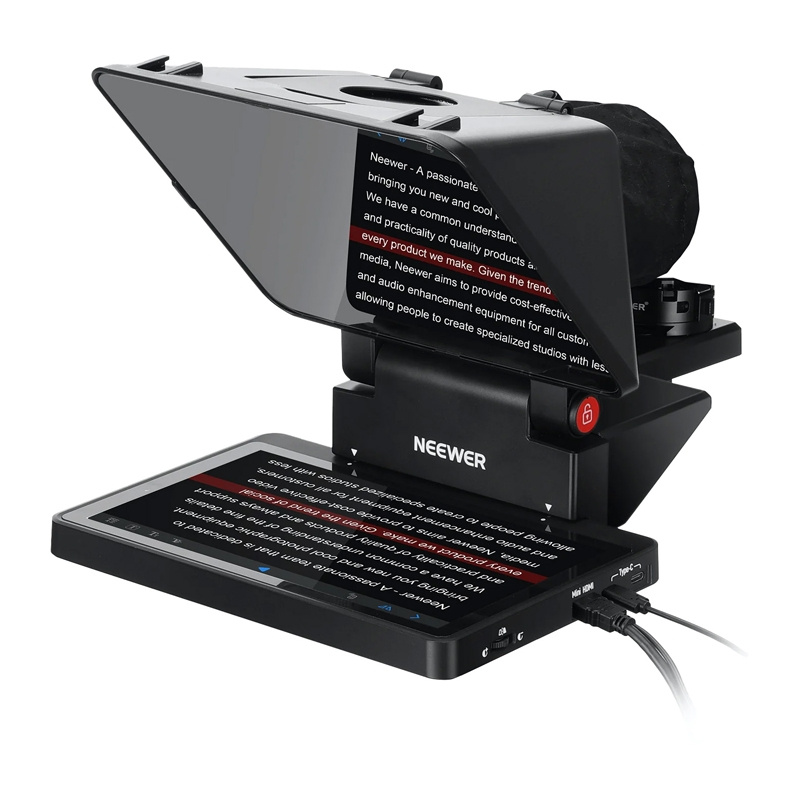 Teleprompter Neewer X11 TM8 cu monitor 9 inch, pentru producție video